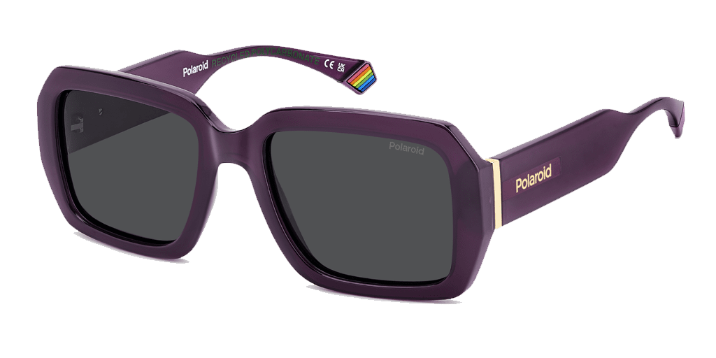 Polaroid PLD 6223/S/X női téglalap alakú és lila színű napszemüveg