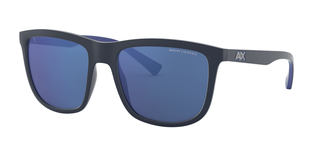 Armani Exchange 0AX4093S férfi négyzet alakú és kék színű napszemüveg