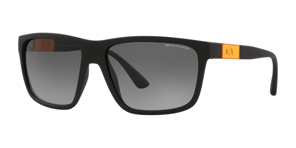 Armani Exchange 0AX4121S férfi négyzet alakú és fekete színű napszemüveg