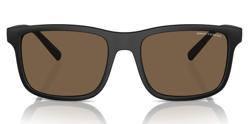 Armani Exchange 0AX4145S férfi téglalap alakú és fekete színű napszemüveg