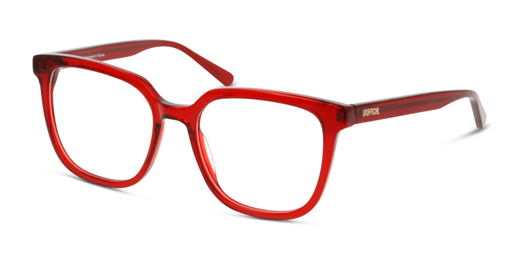 Unofficial UNOF0314 RR00 női négyzet alakú és piros színű szemüveg