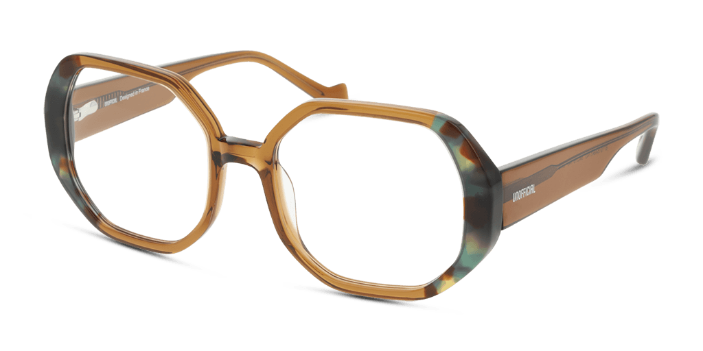 Unofficial UNOF0326 NN00 női négyzet alakú és barna színű szemüveg
