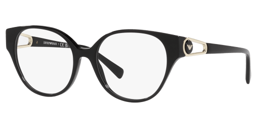 Emporio Armani 0EA3211 női kerek alakú és fekete színű szemüveg
