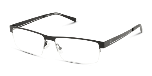 Heritage HEOM5023 BB00 férfi téglalap alakú és fekete színű szemüveg