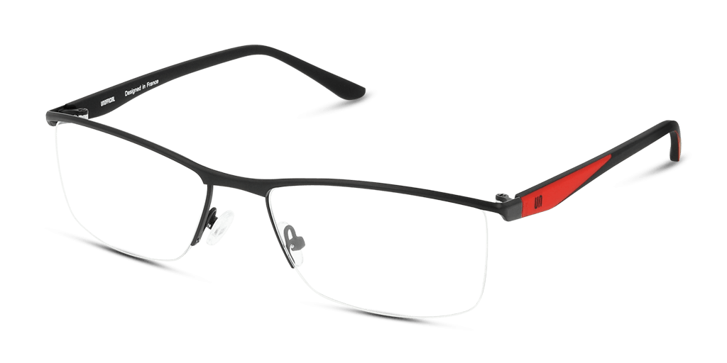 Unofficial UNOM0086 férfi téglalap alakú és fekete színű szemüveg