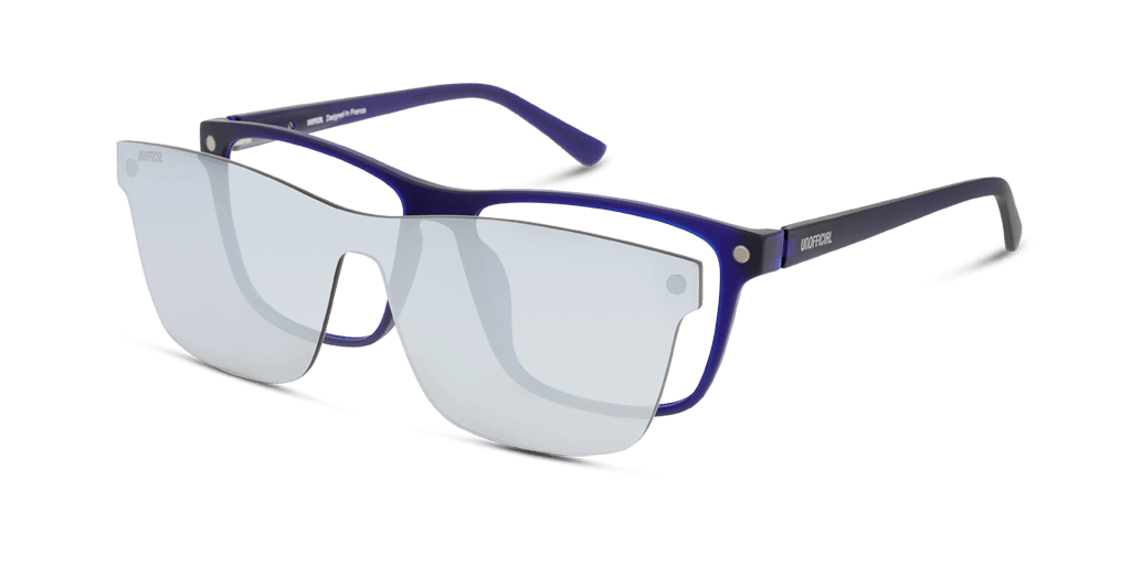 Unofficial UNOM0015 férfi téglalap alakú és kék színű szemüveg