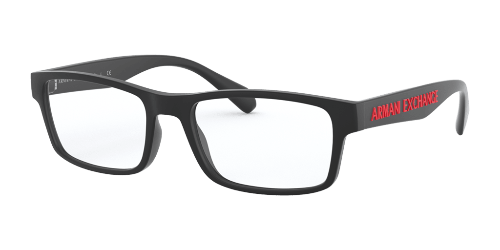 Armani Exchange 0AX3070 férfi téglalap alakú és fekete színű szemüveg