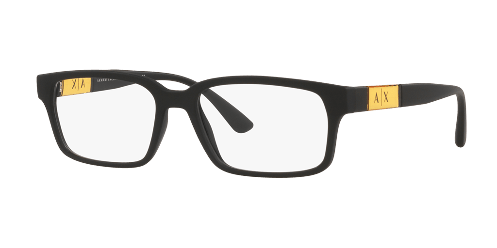 Armani Exchange AX3091 8078 férfi téglalap alakú és fekete színű szemüveg