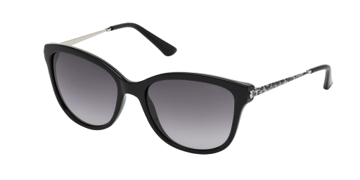 Guess GU7469 01B női téglalap alakú és fekete színű napszemüveg