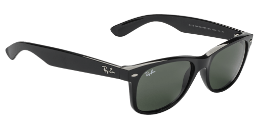 Ray-Ban New Wayfarer RB2132 901L férfi téglalap alakú és fekete színű napszemüveg