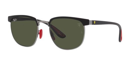 Ray-Ban 0RB3698M férfi négyzet alakú és fekete színű napszemüveg