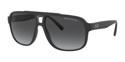 Armani Exchange AX4104S 80788G férfi téglalap alakú és fekete színű napszemüveg