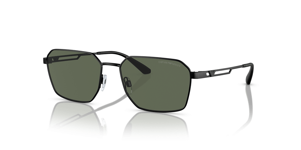 Emporio Armani 0EA2140 férfi téglalap alakú és fekete színű napszemüveg