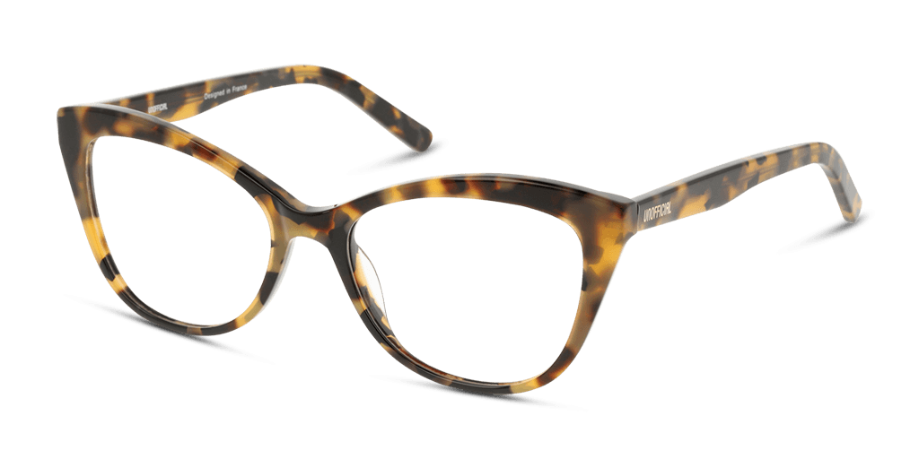Unofficial UNOF0179 HH00 női macskaszem alakú és havana színű szemüveg