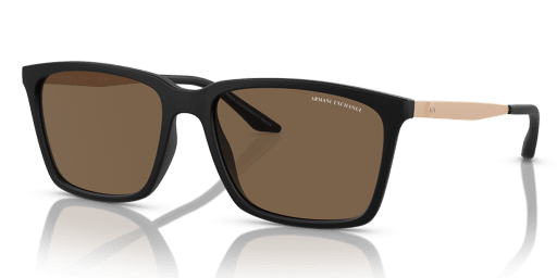 Armani Exchange 0AX4138S férfi téglalap alakú és fekete színű napszemüveg