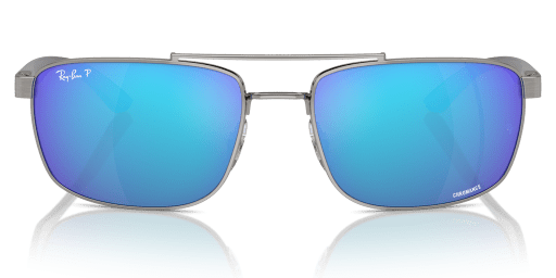 Ray-Ban 0RB3737CH férfi téglalap alakú és szürke színű napszemüveg
