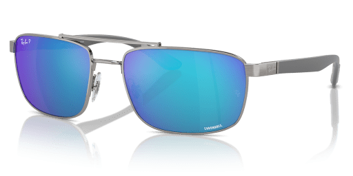 Ray-Ban 0RB3737CH férfi téglalap alakú és szürke színű napszemüveg