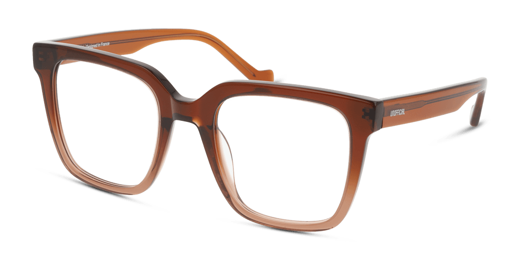 Unofficial UNOF0328 NN00 női négyzet alakú és barna színű szemüveg