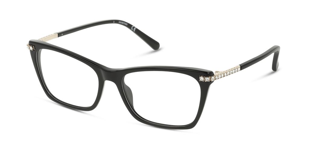 Swarovski SK5426 1 női téglalap alakú és fekete színű szemüveg
