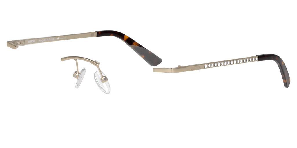 Unofficial UNOF0469 női mandula alakú és arany színű szemüveg