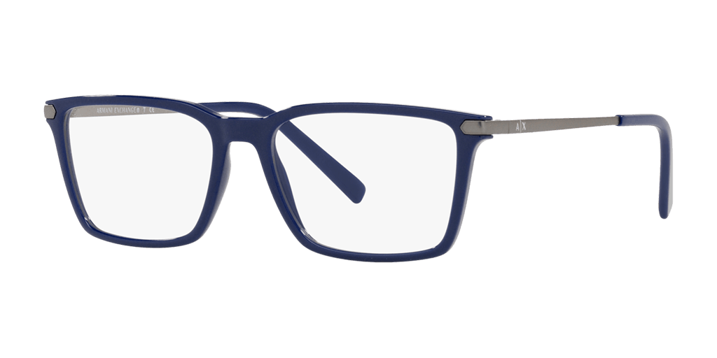 Armani Exchange 0AX3077 férfi téglalap alakú és kék színű szemüveg
