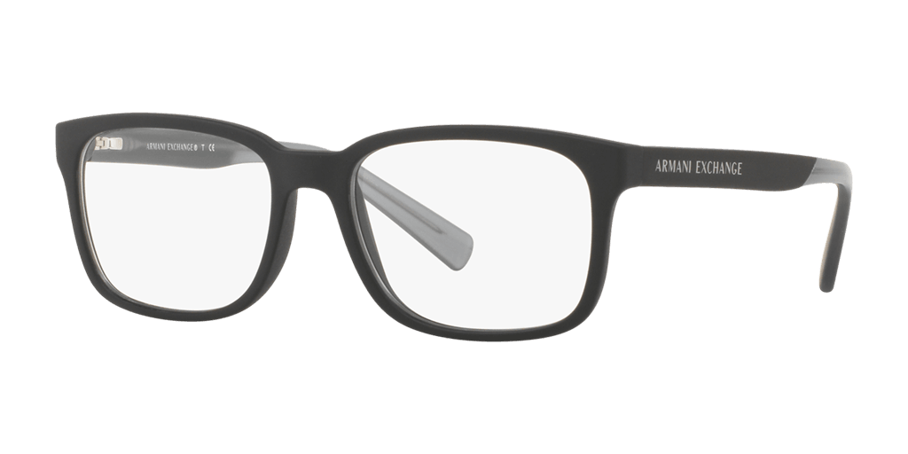 Armani Exchange AX3029 8182 férfi téglalap alakú és fekete színű szemüveg