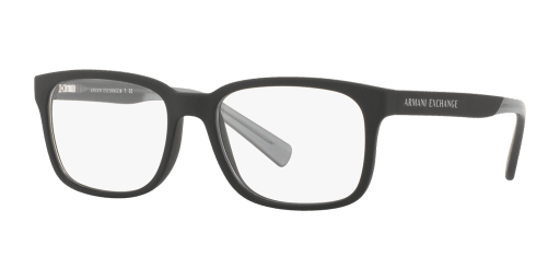 Armani Exchange AX3029 8182 férfi téglalap alakú és fekete színű szemüveg