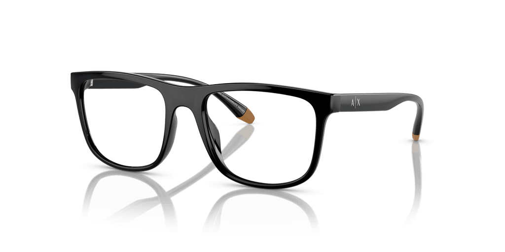 Armani Exchange 0AX3101U férfi négyzet alakú és fekete színű szemüveg