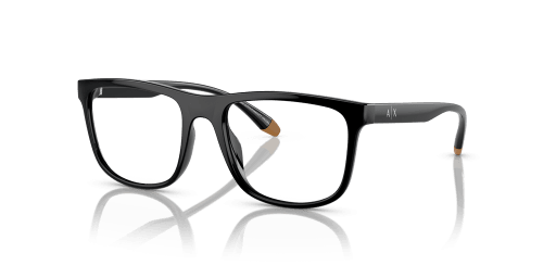 Armani Exchange 0AX3101U férfi négyzet alakú és fekete színű szemüveg