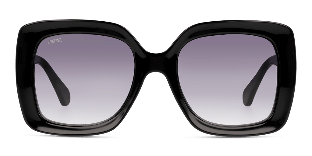 Unofficial UNSF0119 BBG0 női négyzet alakú és fekete színű napszemüveg