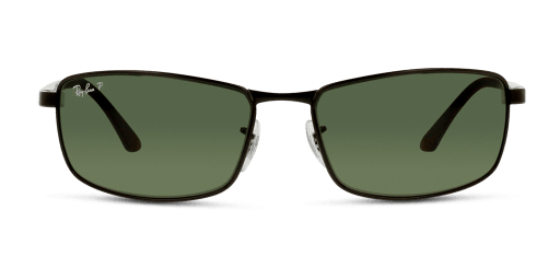 Ray-Ban 0RB3498 férfi téglalap alakú és fekete színű napszemüveg