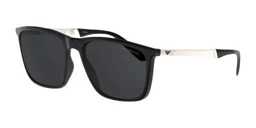 Emporio Armani 0EA4150 férfi téglalap alakú és fekete színű napszemüveg