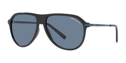 Armani Exchange 0AX4106S férfi pilóta alakú és fekete színű napszemüveg