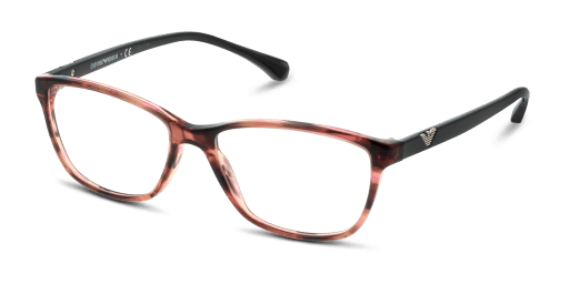 Emporio Armani 0EA3099 női téglalap alakú és rózsaszín színű szemüveg