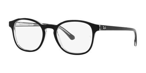 Ray-Ban 0RX5417 női pantó alakú és fekete színű szemüveg