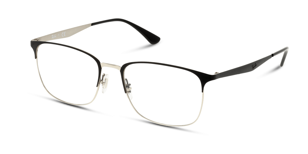 Ray-Ban 0RX6421 férfi téglalap alakú és fekete színű szemüveg