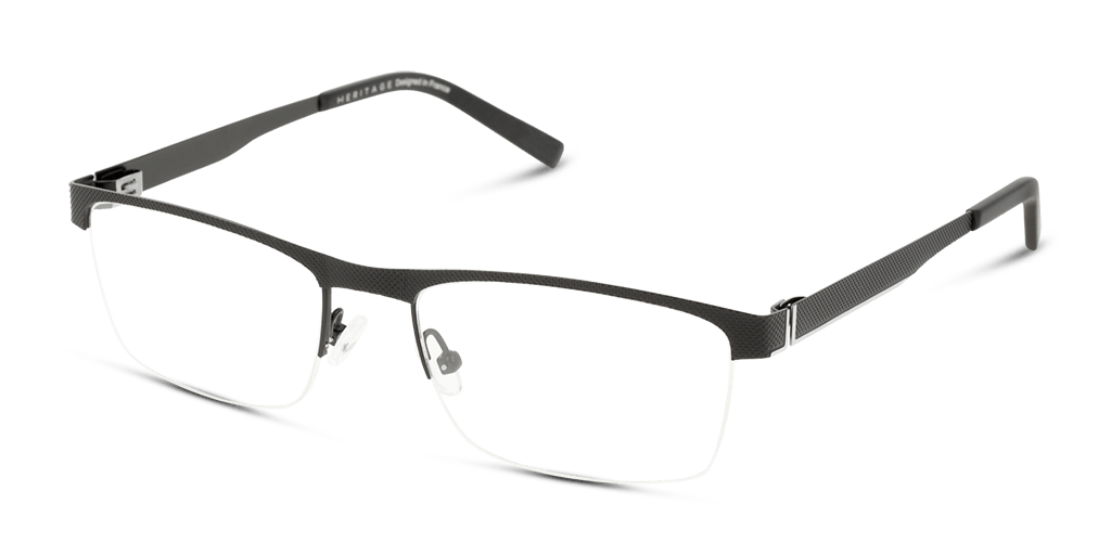 Heritage HEOM5014 BB00 férfi téglalap alakú és fekete színű szemüveg