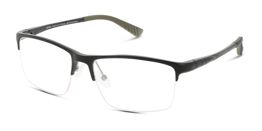 Unofficial UNOM0325 BB00 férfi téglalap alakú és fekete színű szemüveg