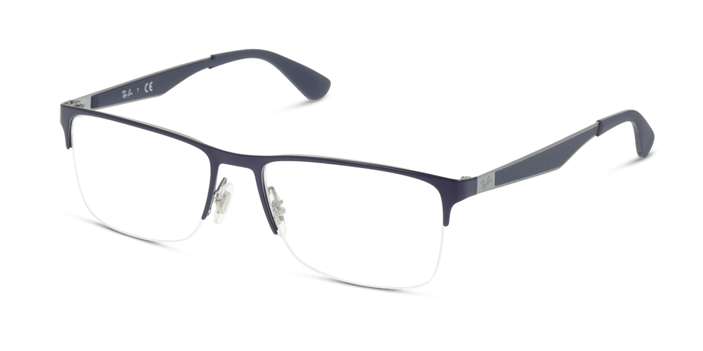 Ray-Ban RX6335 2947 férfi téglalap alakú és ezüst színű szemüveg