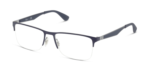 Ray-Ban RX6335 2947 férfi téglalap alakú és ezüst színű szemüveg