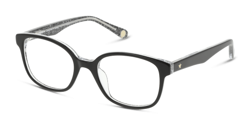 Unofficial UNOK5047 BB00 gyermek négyzet alakú és fekete színű szemüveg