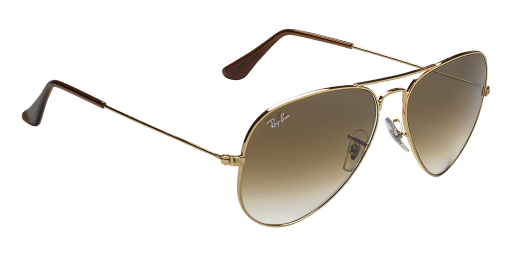 Ray-Ban Aviator Large Metal RB3025 001/51 férfi pilóta alakú és arany színű napszemüveg