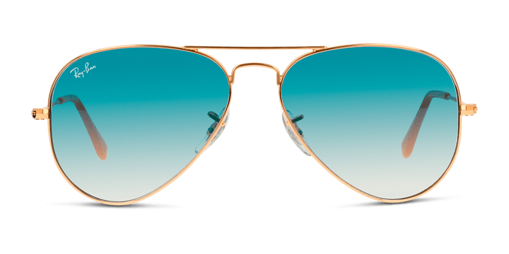 Ray-Ban Aviator Large Metal RB3025 001/3F férfi pilóta alakú és arany színű napszemüveg