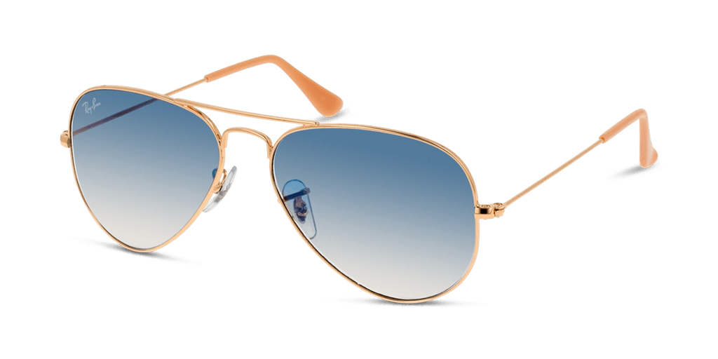 Ray-Ban 0RB3025 férfi pilóta alakú és arany színű napszemüveg