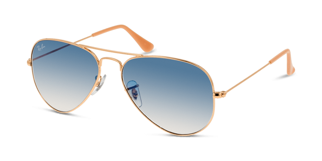 Ray-Ban Aviator Large Metal RB3025 001/3F férfi pilóta alakú és arany színű napszemüveg